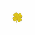St. Patricks Day Parade Gold Clover long Sleeve embroidered shirts