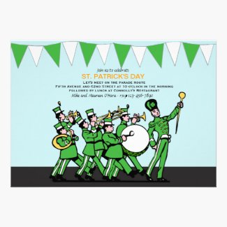St. Patricks Day Band Parade Invitation