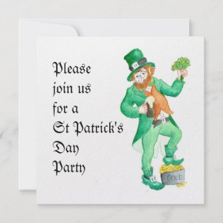 St Patrick's Day Party Invitation invitation