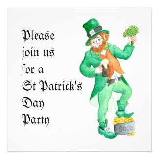 St Patrick's Day Party Invitation