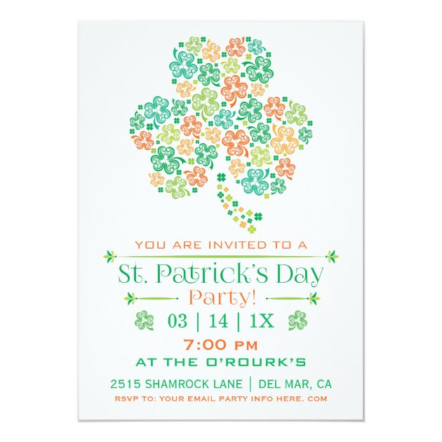 St. Patrick's Day Party Invitation (front side)