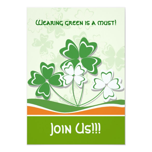 St. Patrick's Day Party Invitations (front side)
