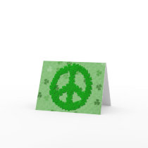 St Patrick's Day Peace Sign Cards