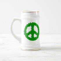 St Patrick's Day Peace Sign Mug