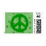 St Patrick's Day Peace Sign Stamps