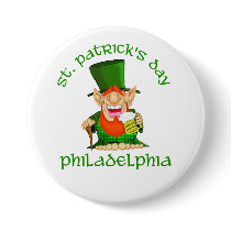 St Patricks Day ~ Philadelphia Button