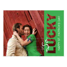 St Patrick's Day Photo Postcard Template | Cut Out