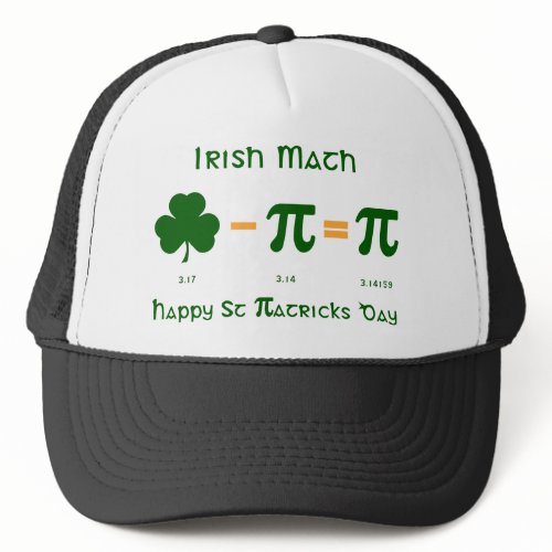 St Patricks Day & Pi Day Combination Hat hat