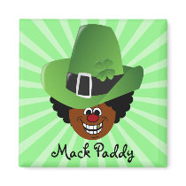 St. Patrick's Day Pimp Style Mack Paddy Leprechuan Magnets
