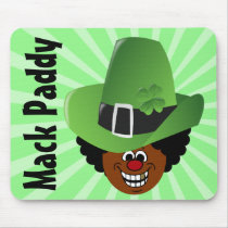 St. Patrick's Day Pimp Style Mack Paddy Leprechuan Mousepad