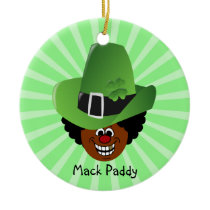 St. Patrick's Day Pimp Style Mack Paddy Leprechuan Christmas Tree Ornaments