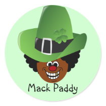 St. Patrick's Day Pimp Style Mack Paddy Leprechuan Sticker