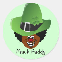 St. Patrick's Day Pimp Style Mack Paddy Leprechuan Sticker