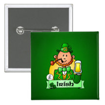 St. Patrick's Day Pinback Button
