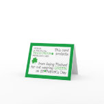 St. Patrick's Day Pinch Protection Card