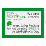 St. Patrick's Day Pinch Protection Card