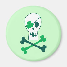 St. Patrick's Day Pirate Magnet