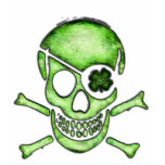 St. Patrick's Day Pirate Skull T-Shirt