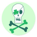 St. Patrick's Day Pirate stickers by totallypainted St. Patrick's Day Pirate stickers