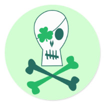 St. Patrick's Day Pirate stickers