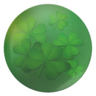 St. Patrick's Day Plate - Clovers