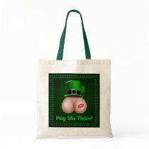 St Patrick's Day Póg Mo Thóin Budget Tote Bag