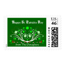 St. Patricks Day Postage Stamp - Personalized