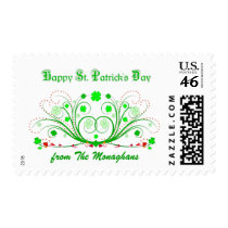 St. Patricks Day Postage Stamp - Personalized