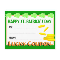St. Patrick's Day Postcard Coupon