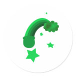 St. Patrick's Day Pot O' Gold Round Stickers
