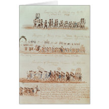 St. Patrick's Day procession Greeting Cards