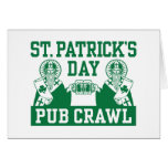 St. Patrick's Day Pub Crawl Cards