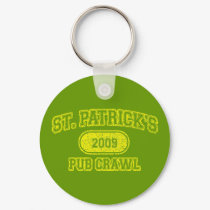 St Patricks Day Pub Crawl keychains