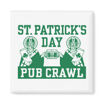 St. Patrick's Day Pub Crawl Magnet