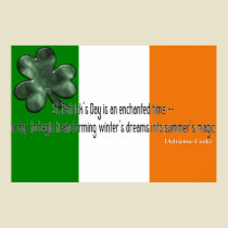 St. Patrick's Day Quote Print by mrssocolov St. Patrick's Day Quote Print