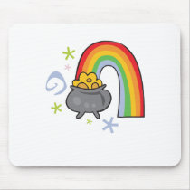 St. Patrick's Day Rainbow Gold design mousepads by Eholidayz St. Patrick's Day Rainbow Gold design mousepads