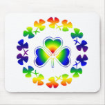 St. Patrick's Day Rainbow Irish Lucky Shamrocks Mouse Pads