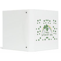 St. Patrick's Day ~ Rainbow Shamrock binders by Judith_Heath St. Patrick's Day ~ Rainbow Shamrock binders