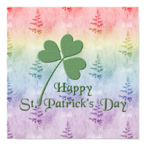 St.Patrick's Day ~ Rainbow Shamrock posters