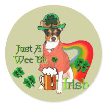 St. Patrick's Day Rat Terrier stickers