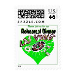 St Patricks Day Rehearsal Dinner Vegas Green Heart stamps