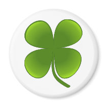 St. Patrick's Day Samrock 4 Leaf Clover Magnet