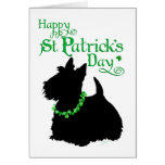 St Patrick's Day Scottish Terrier Greeting Cards
