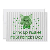 St Patrick's Day Scrapper Cat Custom Invite