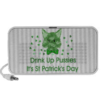 St Patrick's Day Scrapper Cat Travelling Speakers