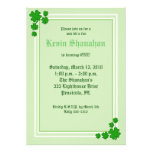 St. Patrick's Day Shamrock Birthday Invitation 5x7