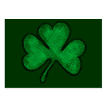 St. Patrick's Day Shamrock Business Cards