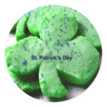 St. Patrick's Day Shamrock Cookies Sticker