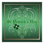St Patrick's Day Shamrock Crest Party Invitations