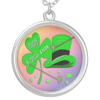 St Patrick's Day Shamrock Necklace necklace